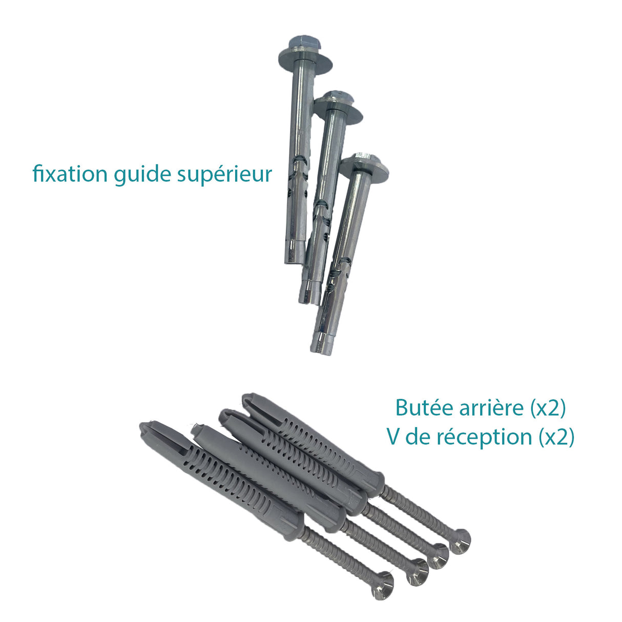 Kit de fixation pour portail coulissant