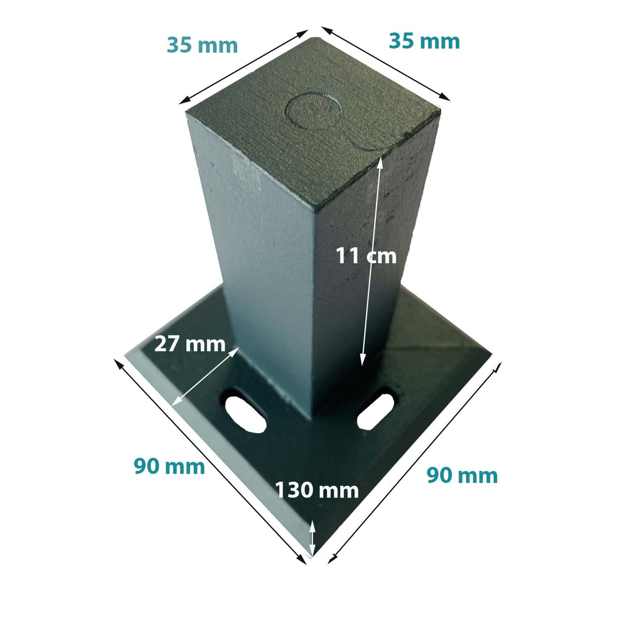 Platine en aluminium pour clôture aluminium sur mesure