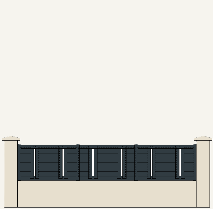Clôture Aluminium Chambellay