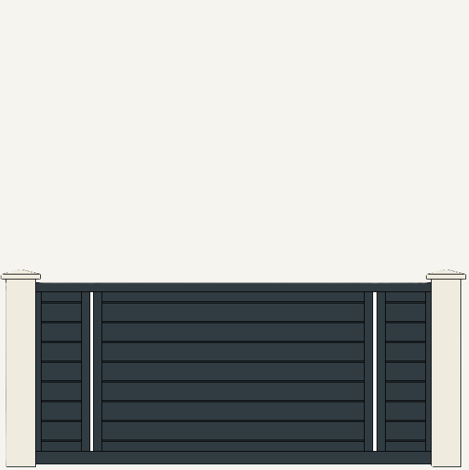 Portail Coulissant Aluminium Saumur