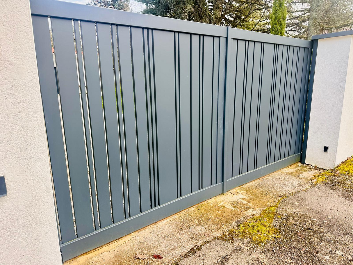 Portail Aluminium Coulissant 2 Vantaux Narbonne