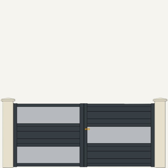 Portail Battant Aluminium Alsace