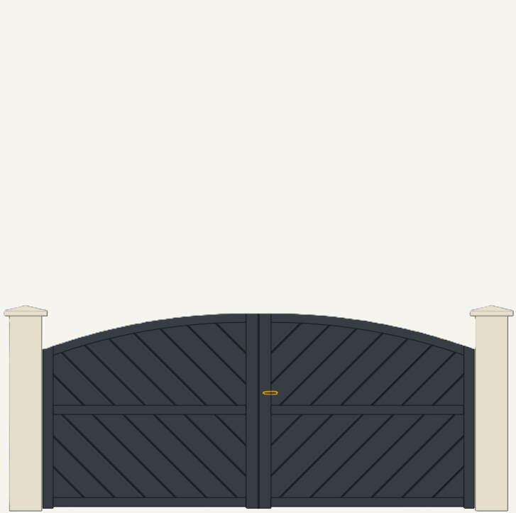 Portail Battant Aluminium Arcachon