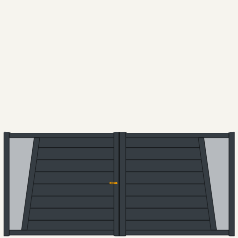 Portail Battant Aluminium Aveyronnais