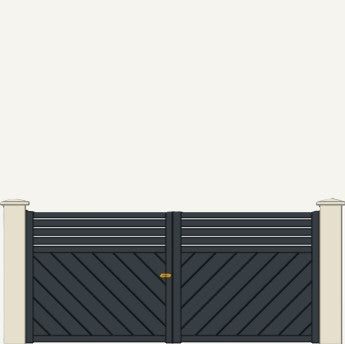 Portail Battant Aluminium Brest