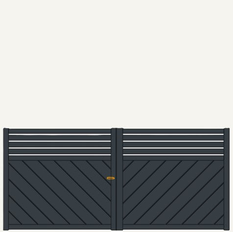 Portail Battant Aluminium Brest