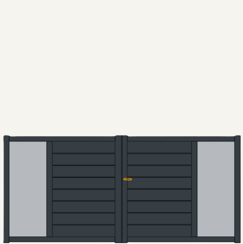 Portail Battant Aluminium Ferrat