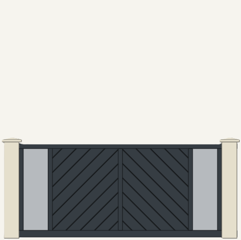 Portail Coulissant Aluminium Guérande