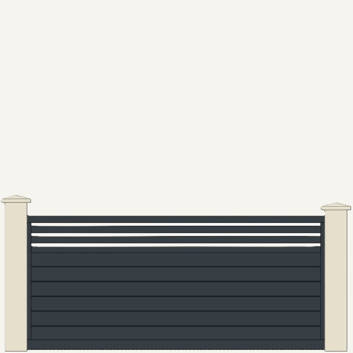Portail Coulissant Aluminium Molène