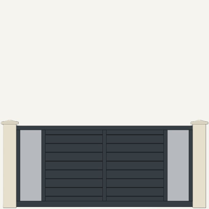 Portail Coulissant Aluminium Nice