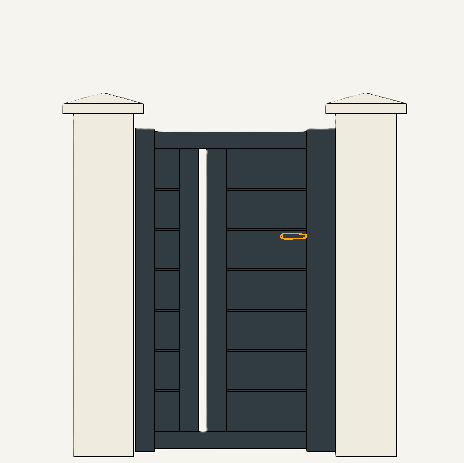 Portillon Aluminium Brissac