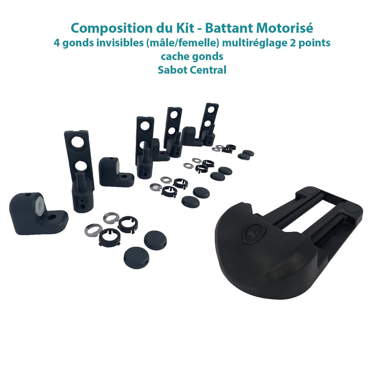 Kit Porte Battante FIP – HDF 220 Cm, Hydrofuge, Réversible, 12 Mm, Italie